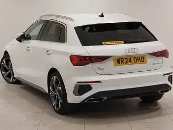 Used Audi A3 S-Line 110 HP (80 kW) 2024 White Hatchback