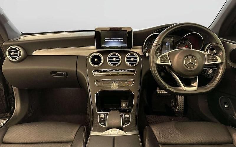 Used Mercedes C220 AMG line 170 HP (125 kW) 2018 Black Cabriolet