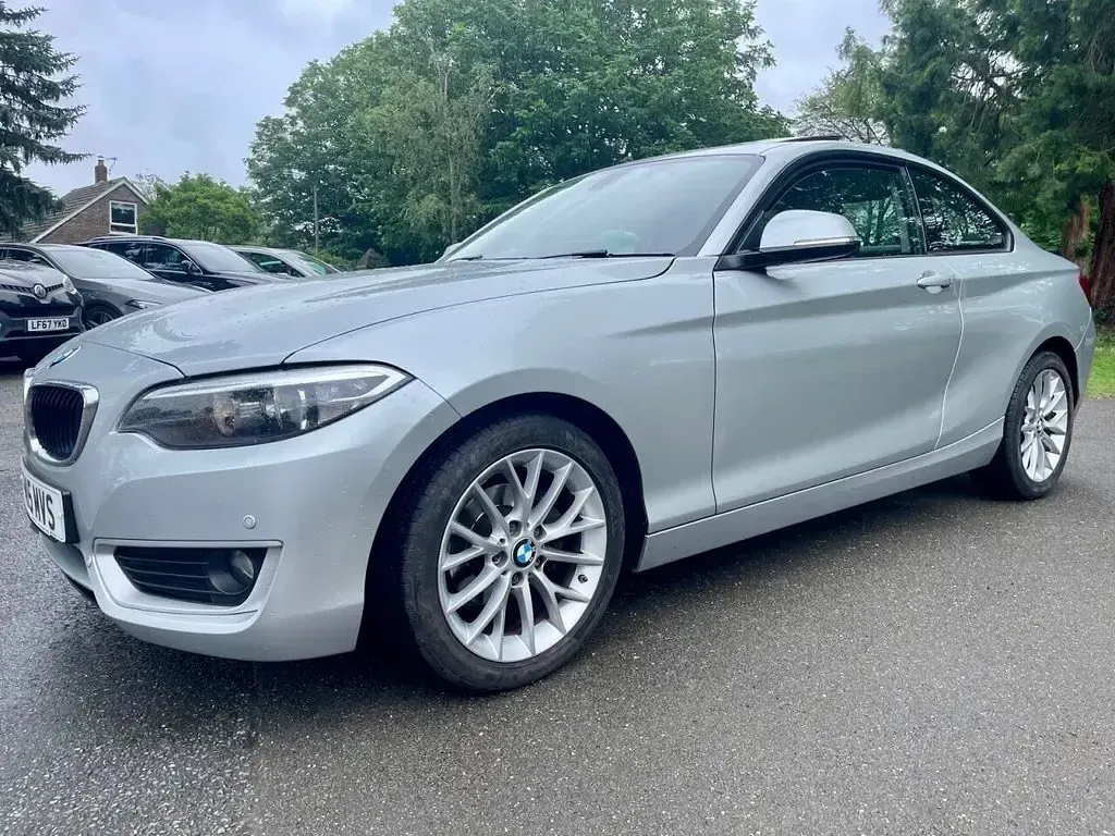 Used BMW 218 Advantage 136 HP (100 kW) 2015 Silver Coupe