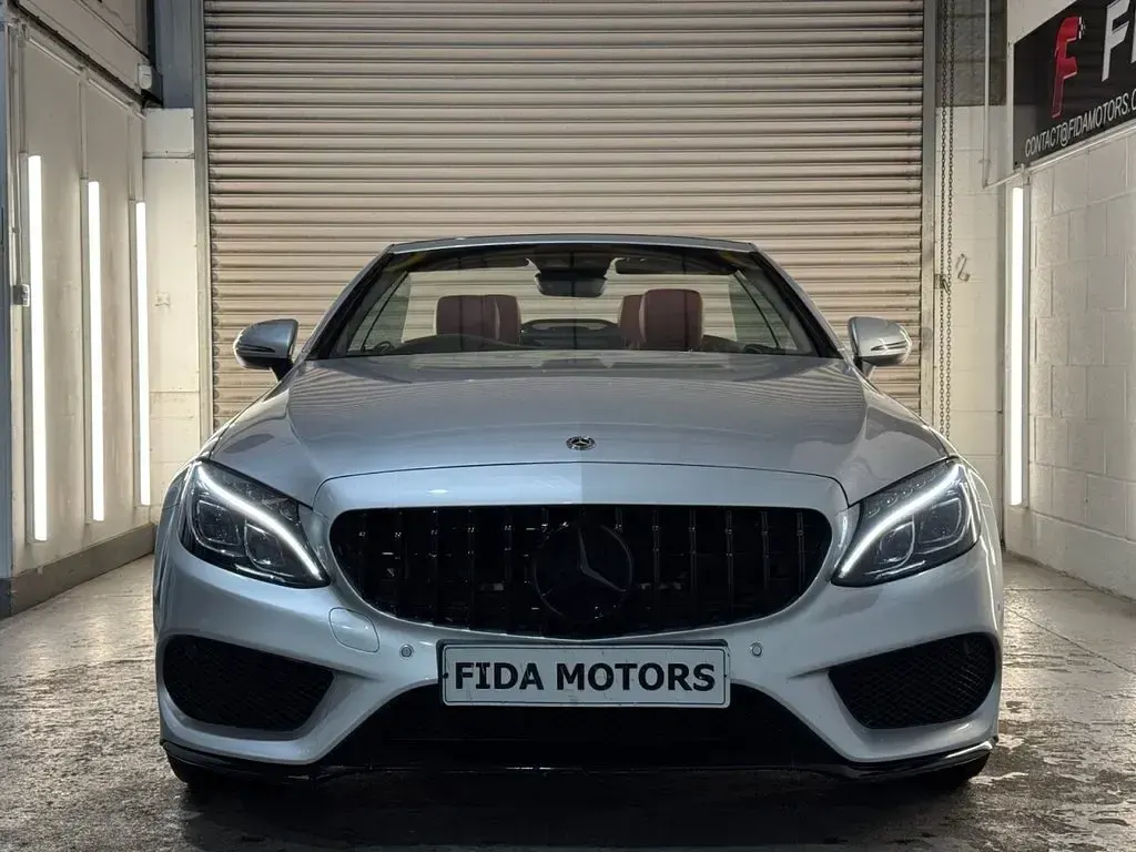 Used Mercedes C200 AMG line 2018 Silver Cabriolet