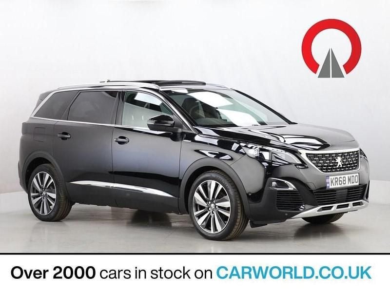 Black Used 2018 Peugeot 5008 Premium SUV | £15,993 (Fair price) - Image 1/3