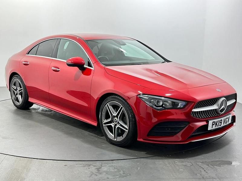 Used Mercedes CLA200 AMG Line Premium 163 HP (119 kW) 2019 Red Coupe