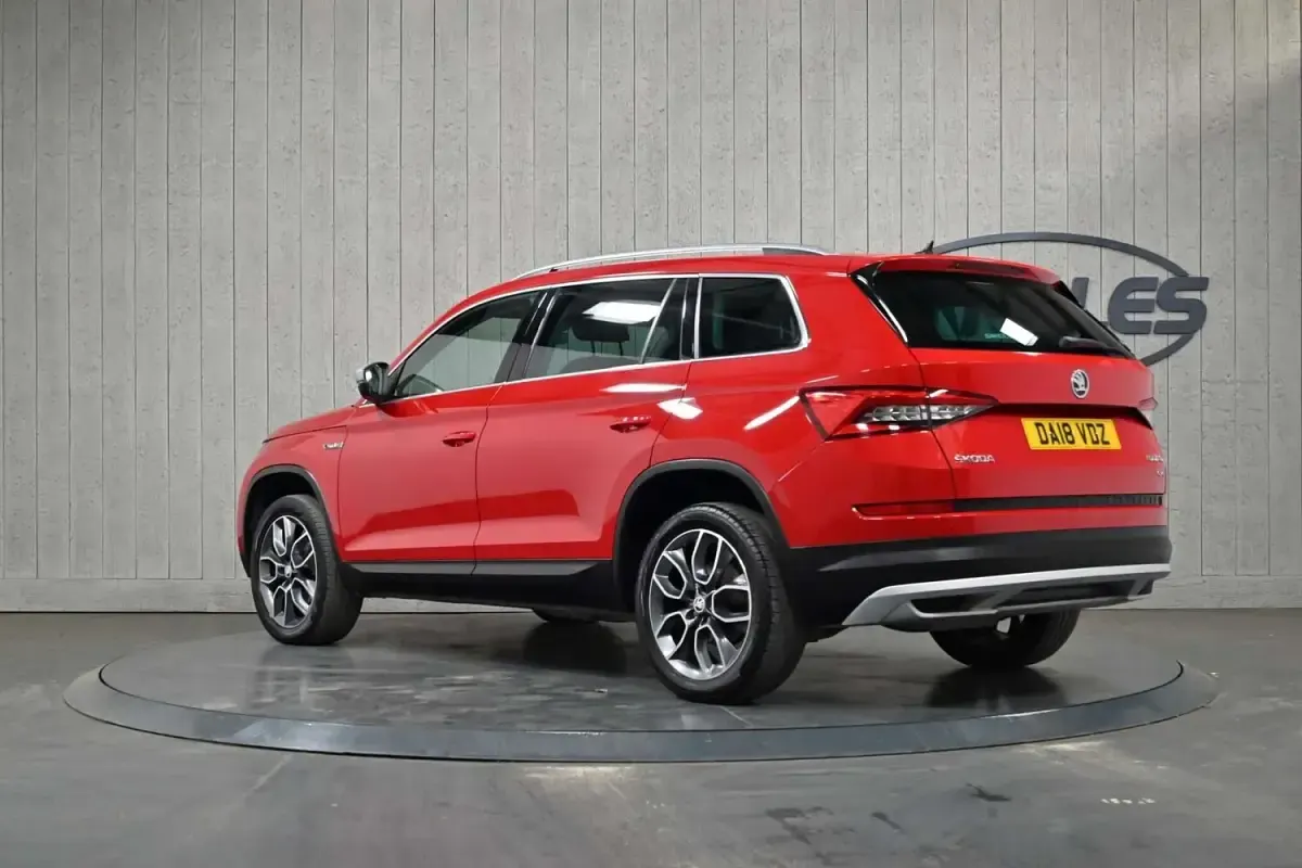 Usata Skoda Kodiaq Scout 4x4 150 CV (110 kW) 2018 Rosso SUV
