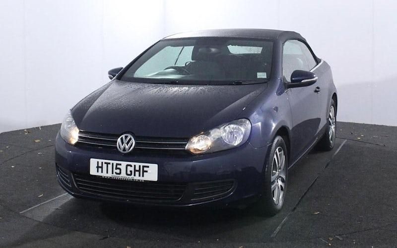 Used VW Golf Cabriolet SE 122 HP (89 kW) 2015 Blue Cabriolet