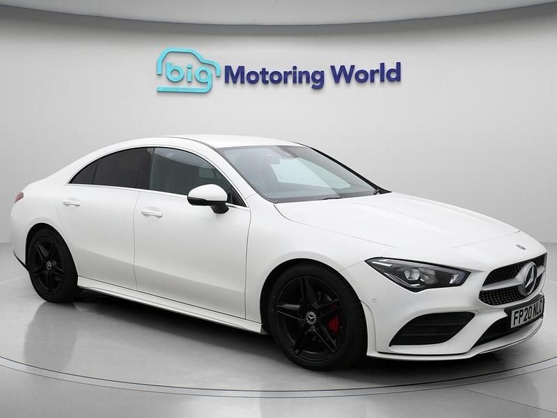 White Used 2020 Mercedes CLA180 AMG line Sedan | £18,800 (Good price) - Image 1/4