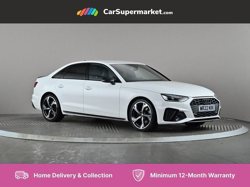 White Used 2022 Audi A4 Black Edition Sedan | £23,976 (Fair price) - Image 1/4