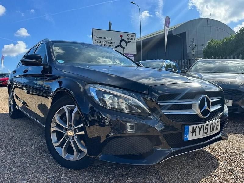 Black Used 2015 Mercedes C220 Estate | £9,895 (Good price) - Image 1/3