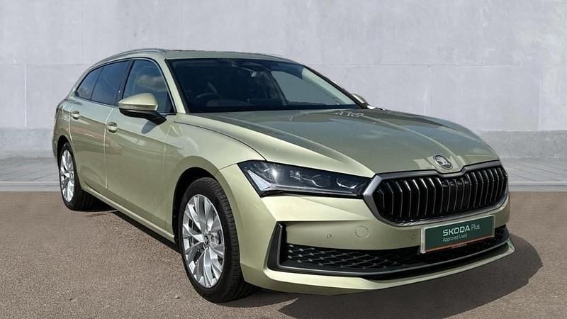 Yellow Used 2025 Skoda Superb SE L Estate | £35,390 - Image 1/4
