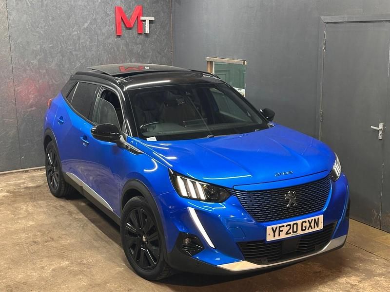 Blue Used 2020 Peugeot e-2008 GT-line SUV | £10,990 (Fair price) - Image 1/4