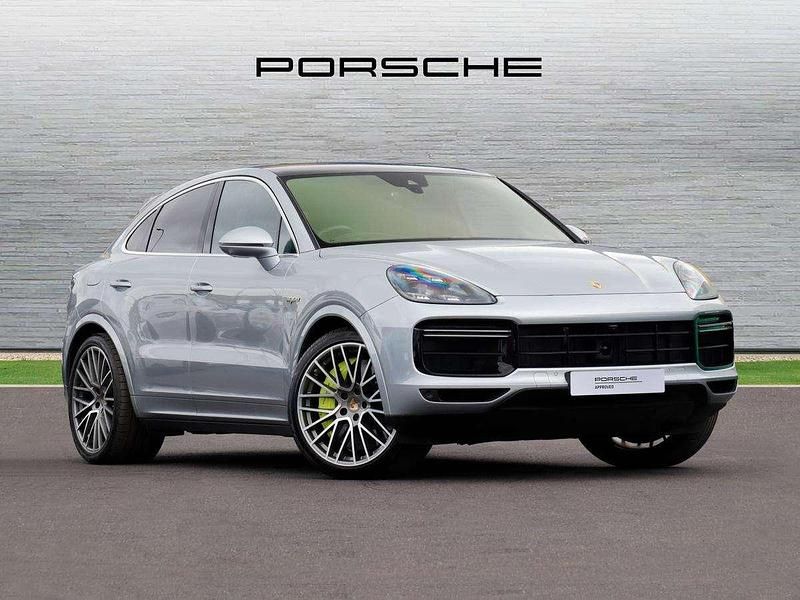 Silver Used 2020 Porsche Cayenne Turbo E-Hybrid SUV | £77,990 - Image 1/4