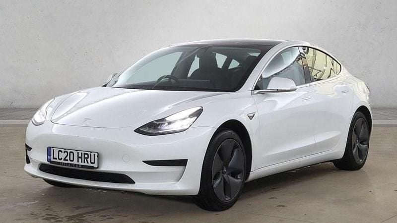 Used Tesla Model 3 Standard Range Plus 177 kW (241 HP) 2020 White Sedan