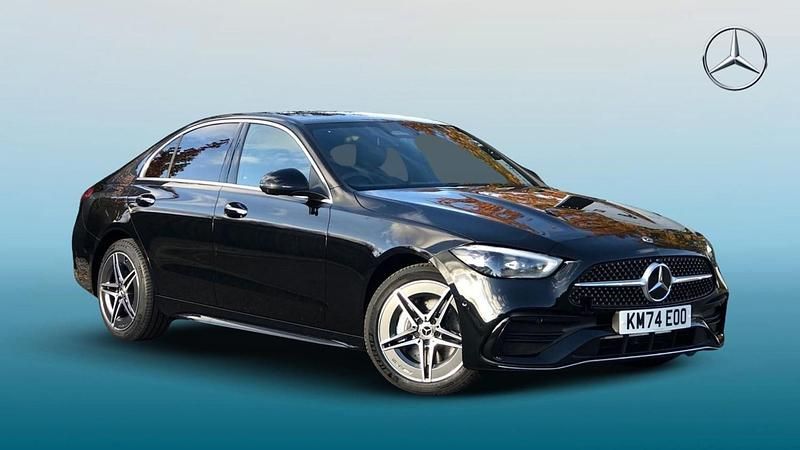 Black Used 2024 Mercedes C300e AMG Line Premium Plus Sedan | £37,995 (Fair price) - Image 1/4