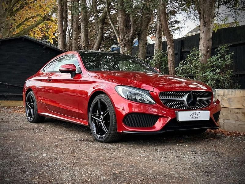 Red Used 2018 Mercedes C250 AMG Line Premium Plus Coupe | £15,990 (Fair price) - Image 1/3