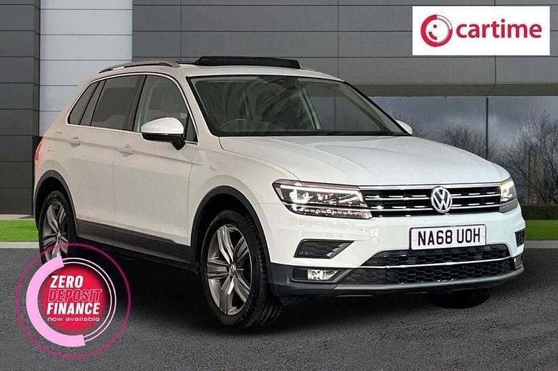 White Used 2018 VW Tiguan SEL SUV | £14,744 (Good price) - Image 1/4