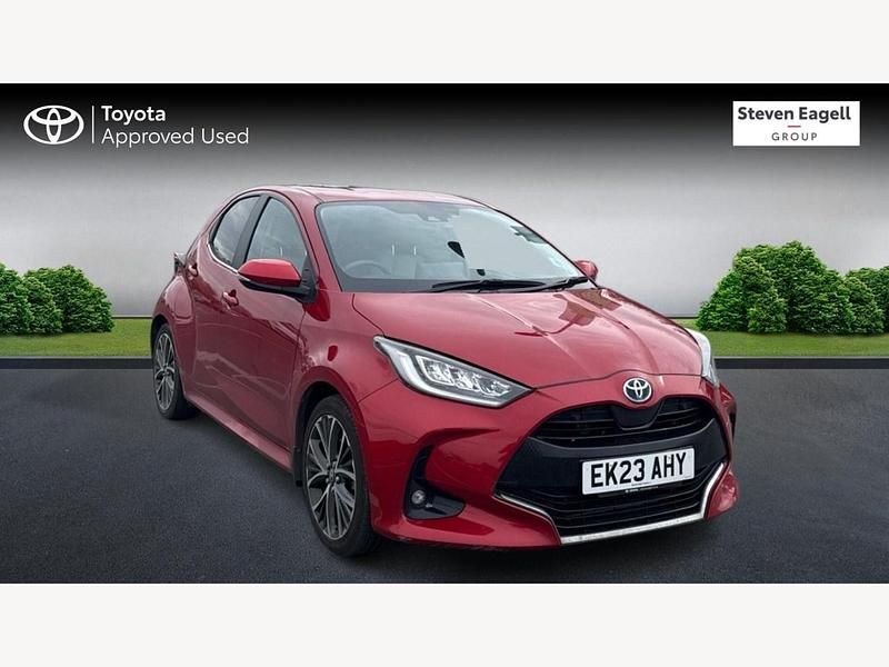Used Toyota Yaris Hybrid 2023 Red Hatchback