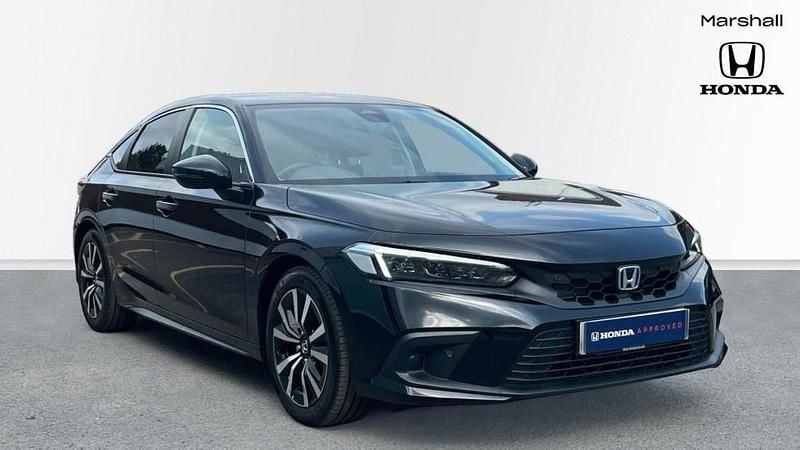 Premium paint crystal black Used 2025 Honda Civic Elegance Hatchback | £25,179 (Super price) - Image 1/4