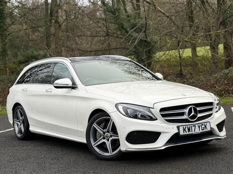 Used Mercedes C250 AMG Line Premium Plus 204 HP (150 kW) 2017 White Estate