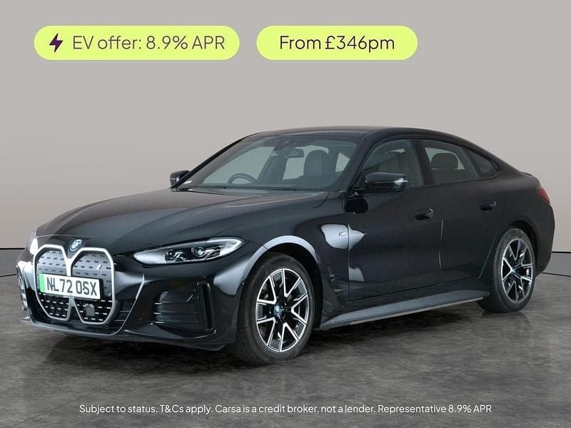 Black Used 2022 BMW i4 M Sport Sedan | £22,761 (Good price) - Image 1/3