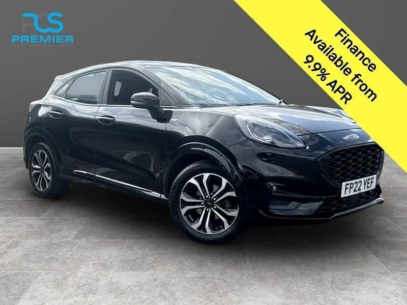 Agate black (premium paint) Used 2022 Ford Puma Gen-E ST-Line SUV | £11,295 (Fair price) - Image 1/3