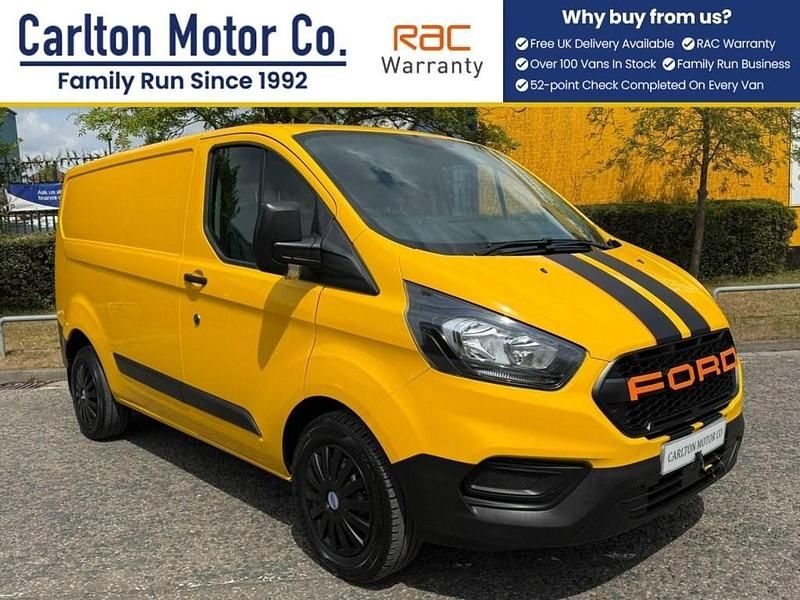 Yellow Used 2021 Ford Transit Custom S Van | £9,950 (Fair price) - Image 1/4