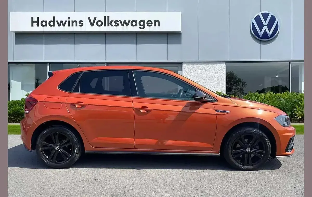 Used VW Polo R-line 110 HP (80 kW) 2021 Orange Hatchback
