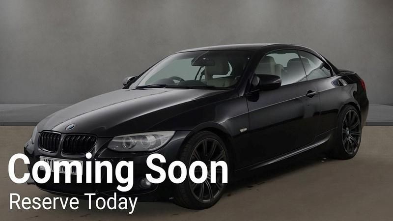 Used BMW 320 Cabriolet Sport Line 2012 Black Cabriolet