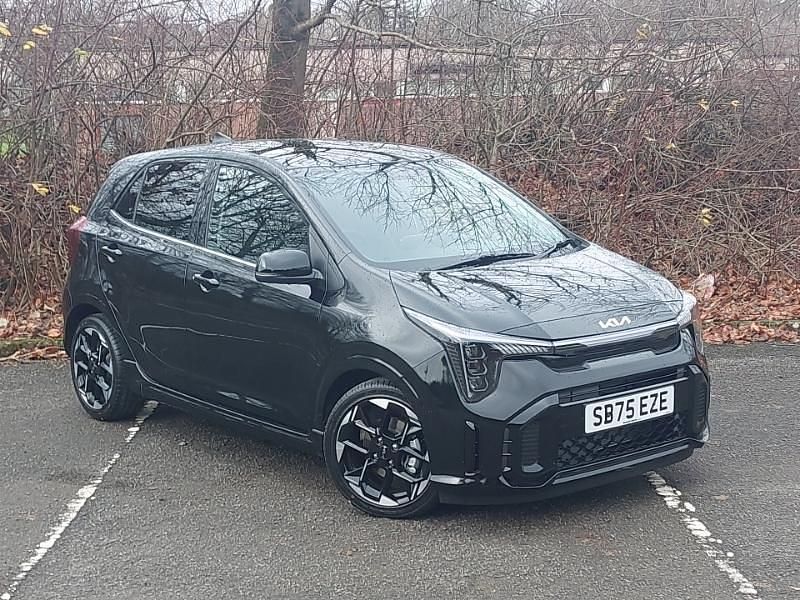 Premium paint midnight black New 2025 Kia Picanto GT-Line Hatchback | £16,498 (Fair price) - Image 1/4