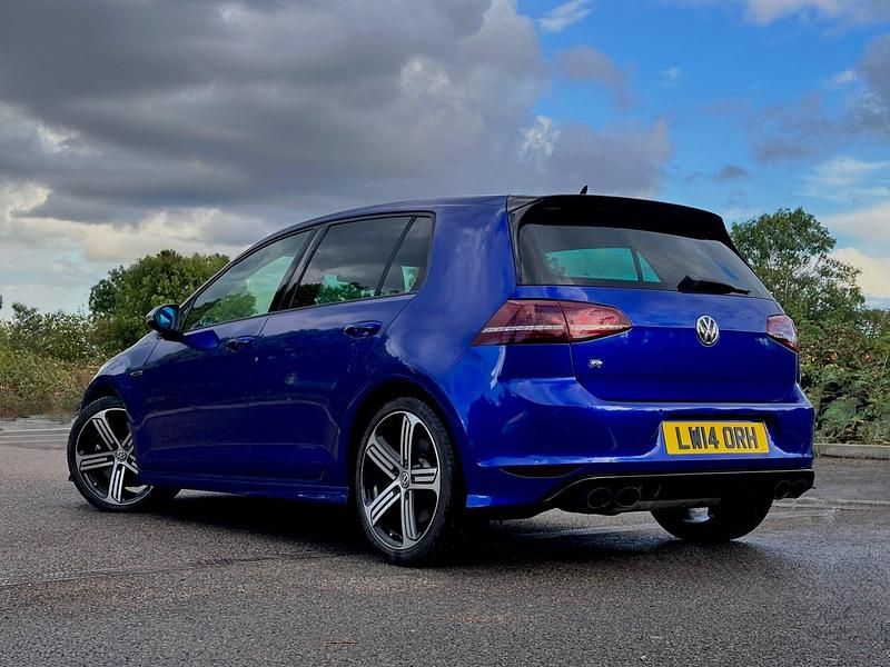 Used VW Golf VII R 2014 Blue Hatchback