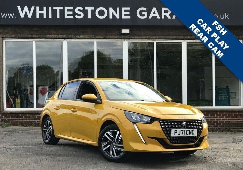 Yellow Used 2021 Peugeot 208 Allure Premium Hatchback | £11,250 - Image 1/4