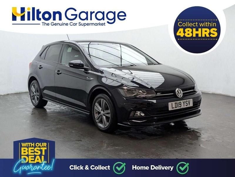 Used VW Polo R-line 95 HP (69 kW) 2019 Black Hatchback