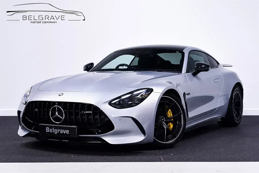 Used Mercedes AMG GT Premium Plus 2024 Hightech silver metallic with contrast black napp Coupe