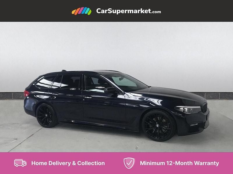 Black Used 2017 BMW 520 M Sport Estate | £17,197 (Fair price) - Image 1/4