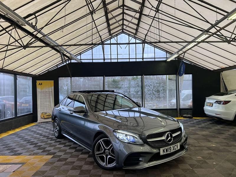 Used Mercedes C220 AMG Line Premium Plus 2019 Grey Sedan