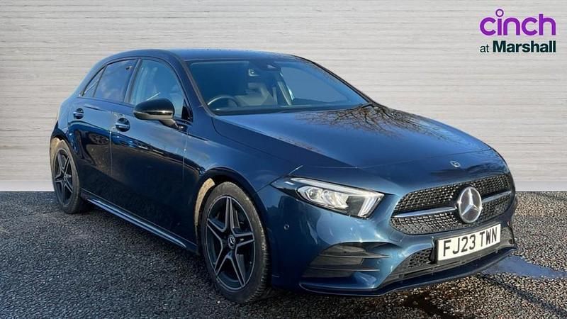 Blue Used 2023 Mercedes A200 AMG Line Premium Hatchback | £20,980 (Fair price) - Image 1/4