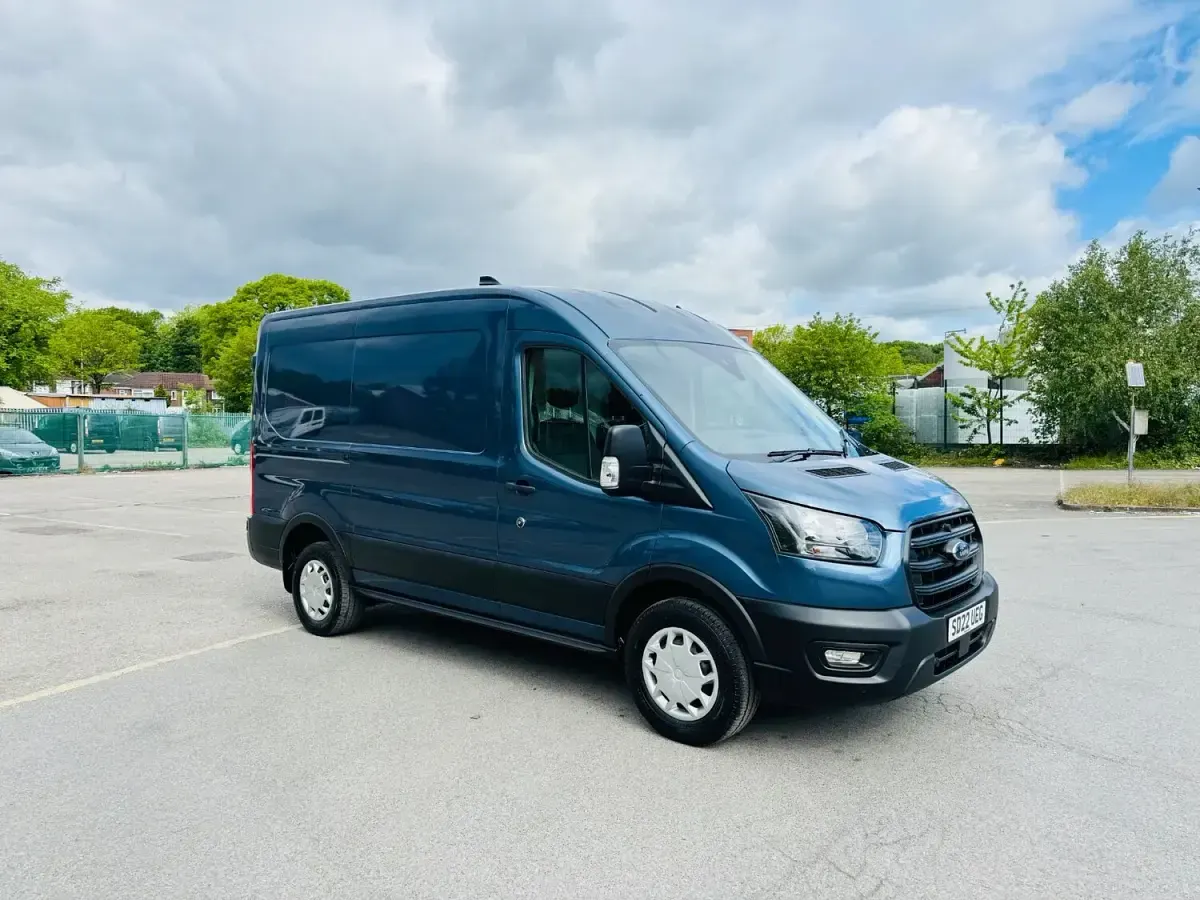 Used Ford Transit Trend 170 HP (125 kW) 2022 Blue Van