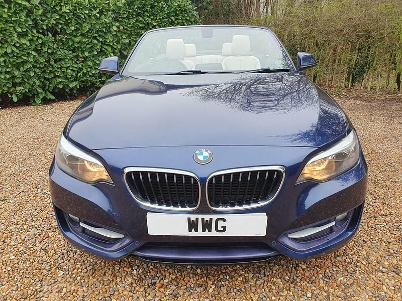 Used BMW 220 Sport Line 2015 Blue Cabriolet