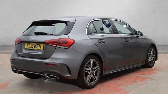 Used Mercedes A180 AMG line 116 HP (85 kW) 2018 Grey Hatchback