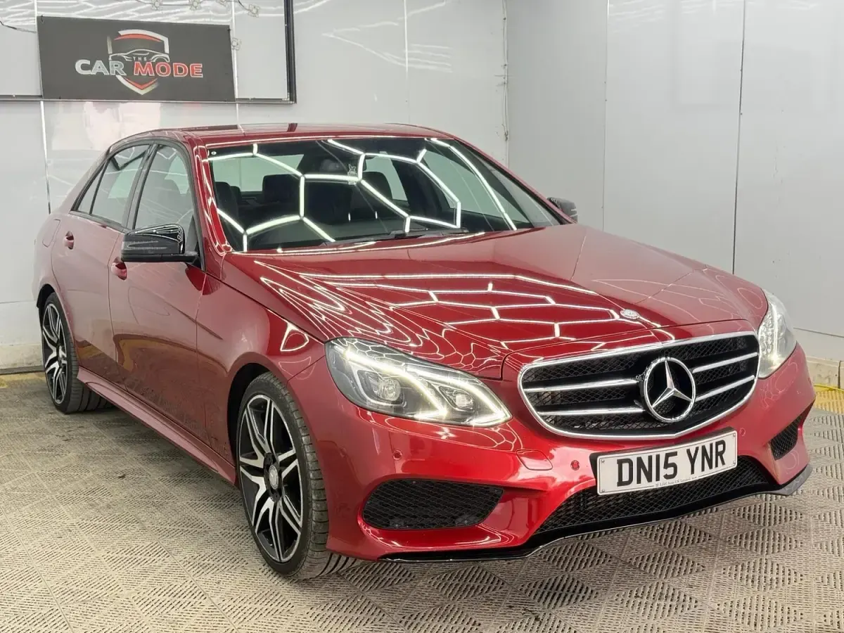 Used Mercedes E220 AMG 177 HP (130 kW) 2015 Red Sedan