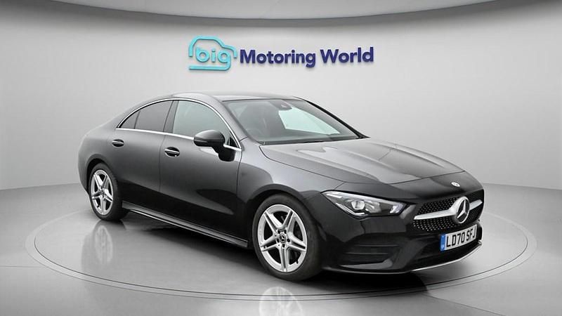 Used Mercedes CLA200 AMG line 163 HP (119 kW) 2020 Black Coupe