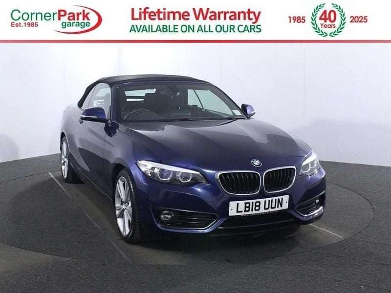 Blue Used 2018 BMW 218 Sport Line Cabriolet | £13,499 (Fair price) - Image 1/4