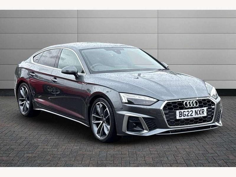 Grey Used 2022 Audi A5 Sportback S-Line Hatchback | £26,650 (Fair price) - Image 1/4