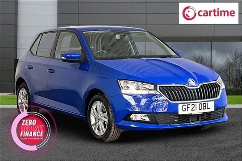 Blue Used 2021 Skoda Fabia SE Hatchback | £12,479 (Fair price) - Image 1/4