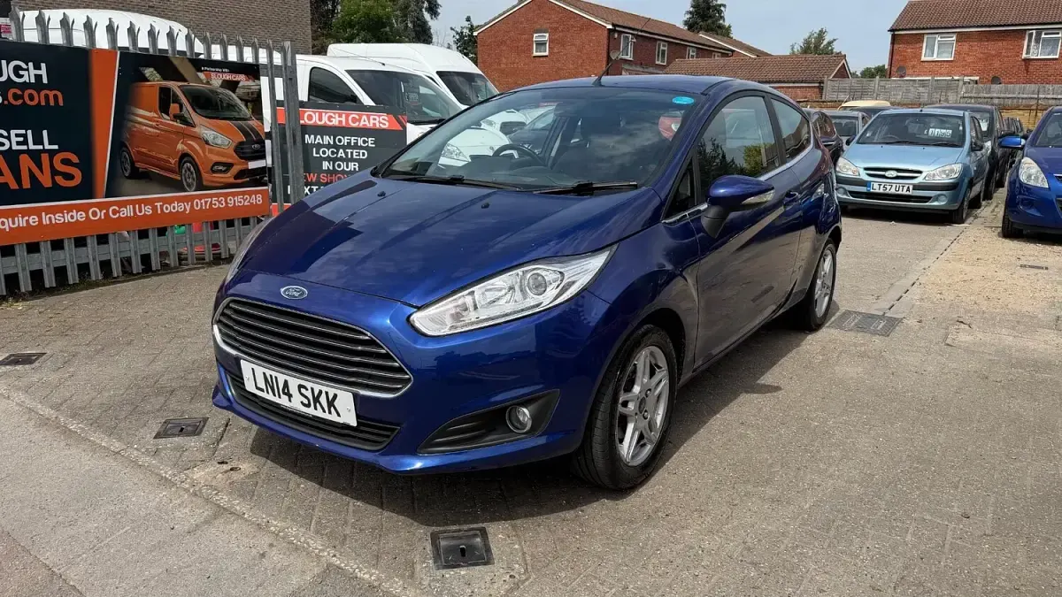 Usado Ford Fiesta Zetec 2014 Azul Citadino