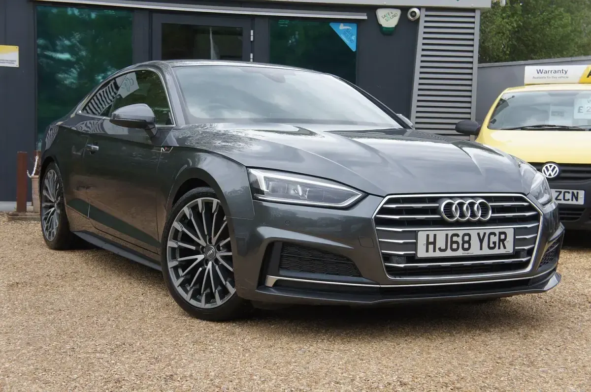 Used Audi A5 S-Line 190 HP (139 kW) 2018 Grey Coupe
