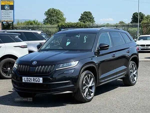 Used Skoda Kodiaq SportLine 150 HP (110 kW) 2021 Black SUV