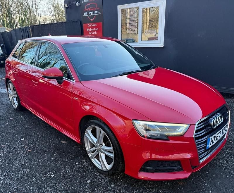 Red Used 2017 Audi A3 S-Line Hatchback | £7,295 (Good price) - Image 1/4