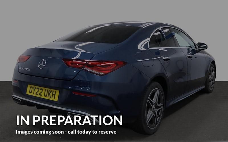 Used Mercedes CLA250e AMG Line Premium 218 HP (160 kW) 2022 Blue Sedan