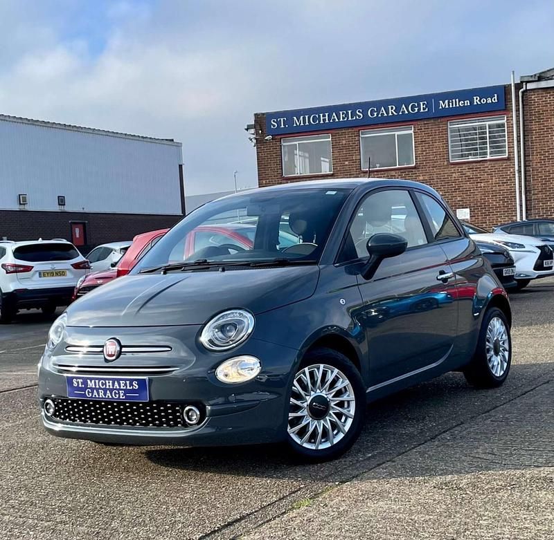 Grey Used 2021 Fiat 500 Lounge Hatchback | £9,795 (Fair price) - Image 1/4