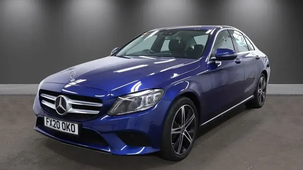 Used Mercedes C200 Premium 2020 Blue Sedan