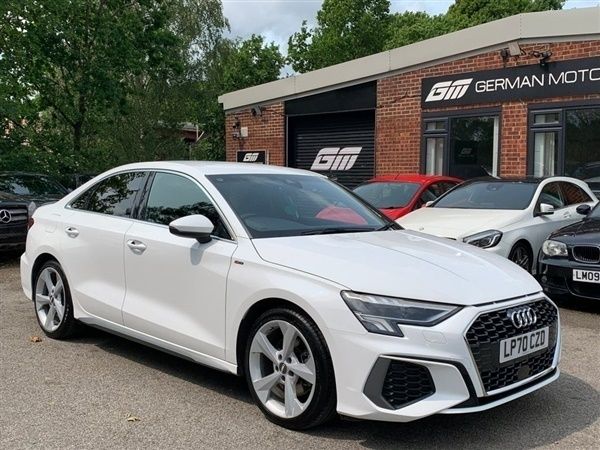 White Used 2021 Audi A3 S-Line Sedan | £18,990 (Fair price) - Image 1/1